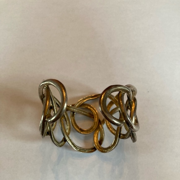 Angela Cummings Studio Interlocking Sterling Silver Cuff Bracelet for QVC 2002 - Picture 6 of 8